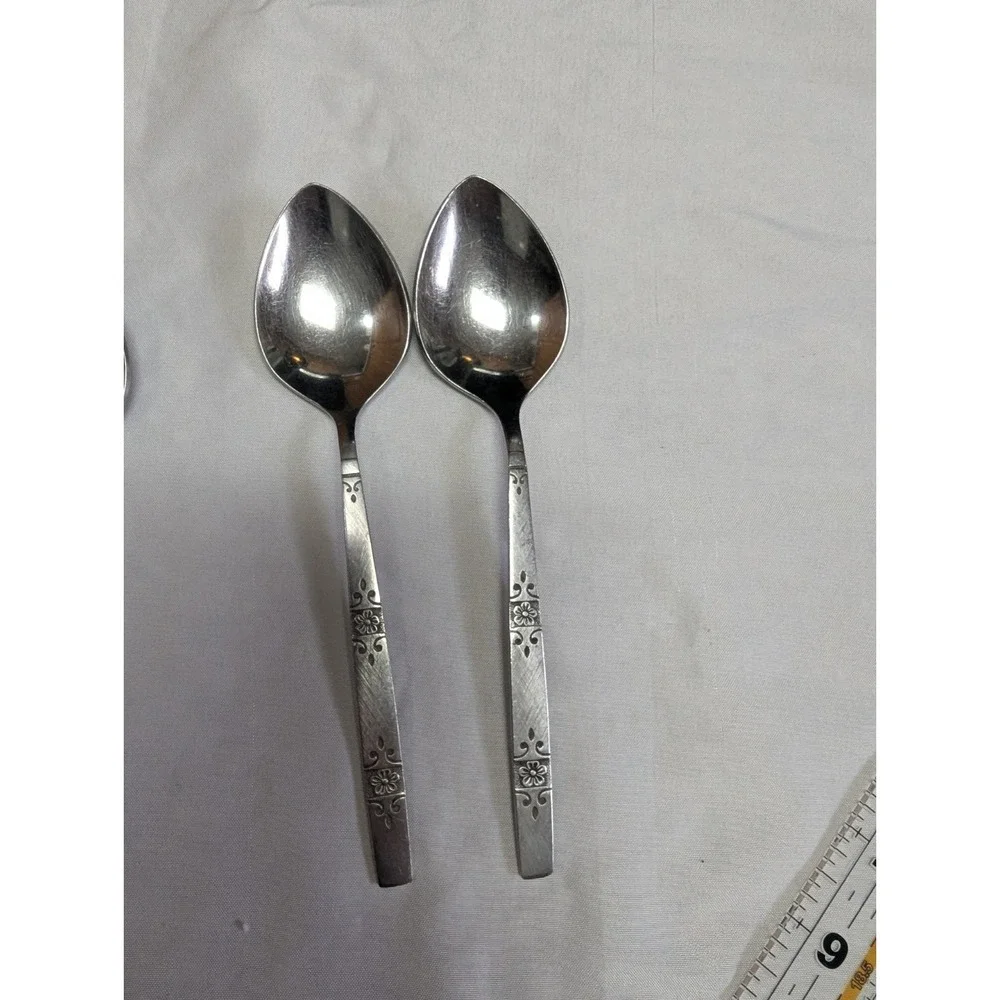 Oneida Profile Stainless Flatware Orlando Oval Soup Place Spoons Set Of 5 SEE